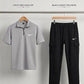 👕 Men Grey Dri-Fit Track Suit 2Pcs (Medium to XL)