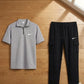 👕 Men Grey Dri-Fit Track Suit 2Pcs (Medium to XL)