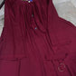 Elegant Maroon Georgette Classic Abaya - 1 Piece